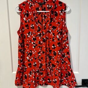 Banana Republic Floral Sleeveless Blouse - Medium